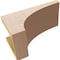 Ekena Millwork 6"W x 12"D x 6"H Wide Stockport Rough Cedar Woodgrain TimberThane Corbel, Primed Tan CORUR06X12X06STORCPR - alternate 3